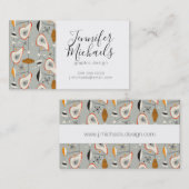 Jouw naam toevoegen | Geometrisch Blauwgroen en bl Visitekaartje (Voorkant / Achterkant)