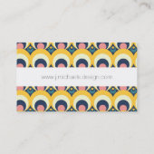 Jouw naam toevoegen | Geometrisch cirkelpatroon Visitekaartje (Achterkant)