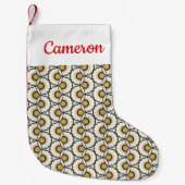 Jouw naam toevoegen | Geometrisch Florentijn Kleine Kerstsok (Voorkant)