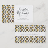 Jouw naam toevoegen | Geometrisch Florentijn Visitekaartje (Voorkant / Achterkant)