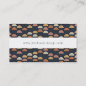 Jouw naam toevoegen | Geometrisch puntcirkelpatroo Visitekaartje (Achterkant)