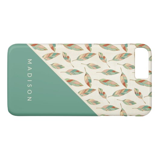 Jouw naam toevoegen | Geometrisch verlooppatroon Case-Mate iPhone Case (Achterkant (Horizontaal))