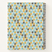 Jouw naam toevoegen | Geometrische driehoekspatroo Notitieboek (Achterkant)
