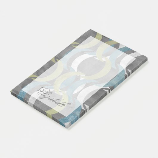 Jouw naam toevoegen | Geometrische herhaling I Post-it® Notes (Schuin)