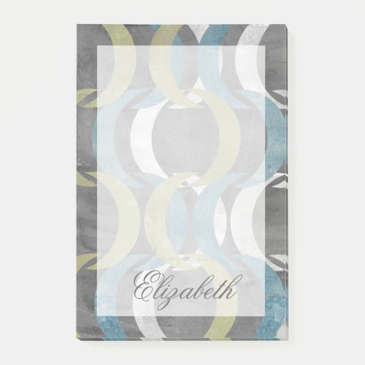 Jouw naam toevoegen | Geometrische herhaling I Post-it® Notes (Voorkant)