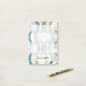 Jouw naam toevoegen | Geometrische herhaling III Post-it® Notes (Op bureau)