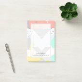Jouw naam toevoegen | Geometrische kunstdrukken Post-it® Notes (Kantoor)