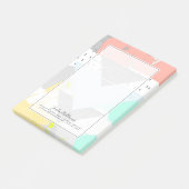 Jouw naam toevoegen | Geometrische kunstdrukken Post-it® Notes (Schuin)