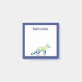 Jouw naam toevoegen | Geometrische vossendieren Post-it® Notes (Voorkant)