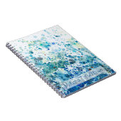 Jouw naam toevoegen | Gespikkeld Zee I Notitieboek (Rechterzijde)