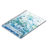 Jouw naam toevoegen | Gespikkeld Zee I Notitieboek (Linkerzijde)