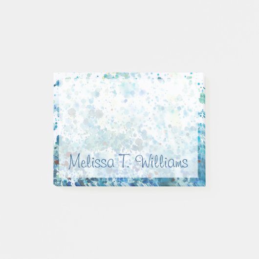 Jouw naam toevoegen | Gespikkeld Zee I Post-it® Notes (Voorkant)