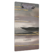 Jouw naam toevoegen | Gilded Morning Fog II Gold Klembord (Rechts)