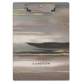 Jouw naam toevoegen | Gilded Morning Fog II Gold Klembord (Voorkant)