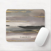 Jouw naam toevoegen | Gilded Morning Fog II Gold Muismat (Met muis)