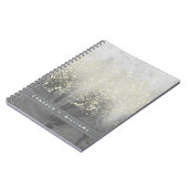 Jouw naam toevoegen | Glitter Swirl Notitieboek (Linkerzijde)