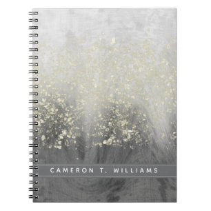 Jouw naam toevoegen   Glitter Swirl Notitieboek