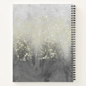 Jouw naam toevoegen | Glitter Swirl Notitieboek (Achterkant)