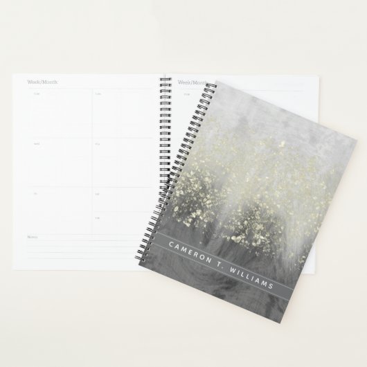 Jouw naam toevoegen | Glitter Swirl Planner (Display)