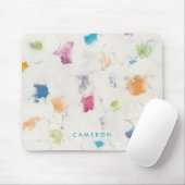 Jouw naam toevoegen | Glitterati I Abstract afdruk Muismat (Met muis)