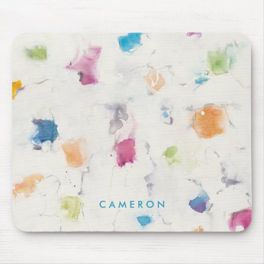 Jouw naam toevoegen | Glitterati I Abstract afdruk Muismat (Voorkant)