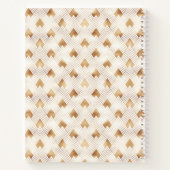 Jouw naam toevoegen | Gold Art Deco Pattern Notitieboek (Achterkant)