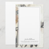 Jouw naam toevoegen | Golden Blush Briefpapier (Voorkant / Achterkant)