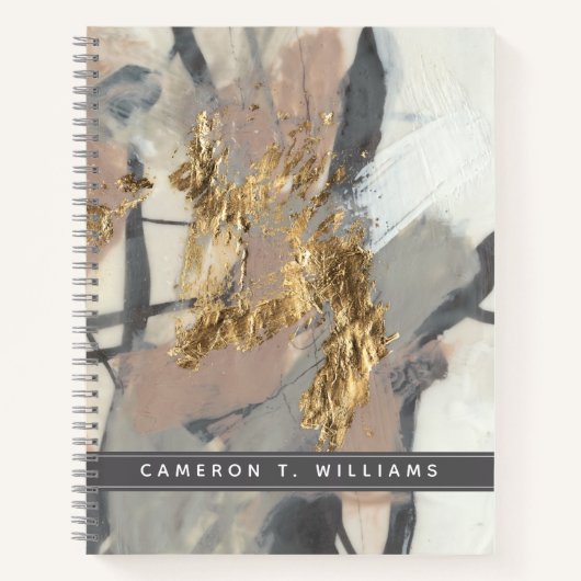 Jouw naam toevoegen | Golden Blush Notitieboek (Voorkant)