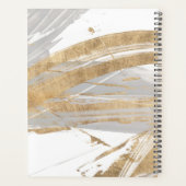 Jouw naam toevoegen | Goud en grijs Planner (Achterkant)