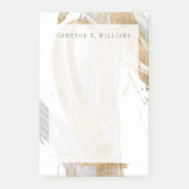 Jouw naam toevoegen | Goud en grijs Post-it® Notes (Voorkant)