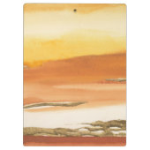 Jouw naam toevoegen | Goudamber I Ver. 2 Abstracte Klembord (Achterkant)