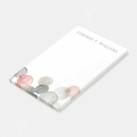 Jouw naam toevoegen | Goudbollen Post-it® Notes (Schuin)