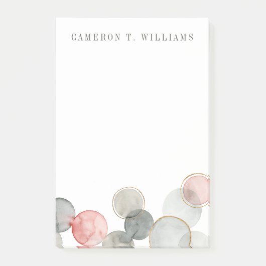 Jouw naam toevoegen | Goudbollen Post-it® Notes (Voorkant)