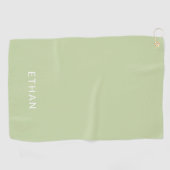 Jouw naam toevoegen | Groen Golfhanddoek (Horizontaal)