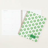 Jouw naam toevoegen | Groen patroonpatroonpatroon Planner (Display)