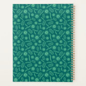 Jouw naam toevoegen | Groene microben-patroon Planner (Achterkant)