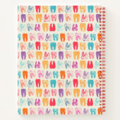 Jouw naam toevoegen | Grunge Tooth Pattern Notitieboek (Achterkant)