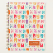 Jouw naam toevoegen | Grunge Tooth Pattern Planner (Voorkant)