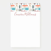 Jouw naam toevoegen | Haarverzorgingspatroon Post-it® Notes (Voorkant)