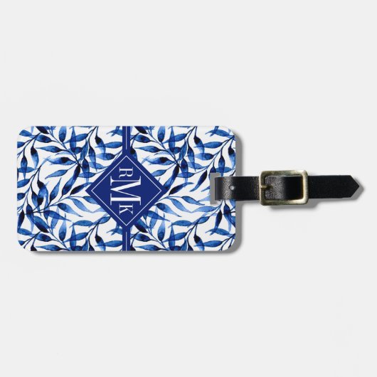 Jouw naam toevoegen | Handgeverfde Waterverf inkt Bagagelabel (Voorkant horizontaal)