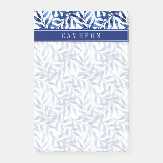 Jouw naam toevoegen | Handgeverfde Waterverf inkt Post-it® Notes (Voorkant)