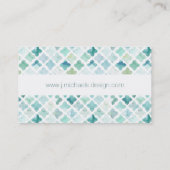 Jouw naam toevoegen | Handschildpadpatroon Visitekaartje (Achterkant)