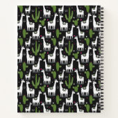 Jouw naam toevoegen | Happy Llama Pattern Notitieboek (Achterkant)