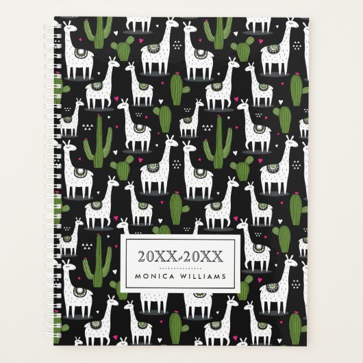 Jouw naam toevoegen | Happy Llama Pattern Planner (Voorkant)