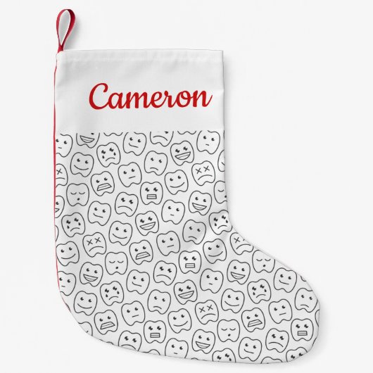 Jouw naam toevoegen | Happy Teach Patroon Kleine Kerstsok (Voorkant)