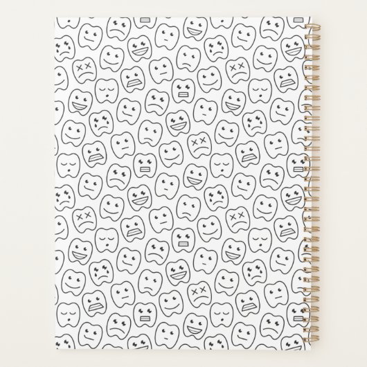 Jouw naam toevoegen | Happy Teeth Pattern Planner (Achterkant)