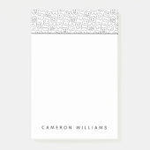 Jouw naam toevoegen | Happy Teeth Pattern Post-it® Notes (Voorkant)