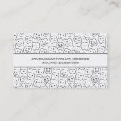 Jouw naam toevoegen | Happy Teeth Pattern Visitekaartje (Achterkant)