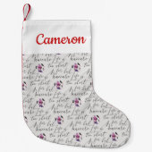 Jouw naam toevoegen | Het leven is te kort voor ee Kleine Kerstsok (Voorkant)