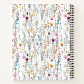 Jouw naam toevoegen | Het zomerbloempatroon Notitieboek (Achterkant)
